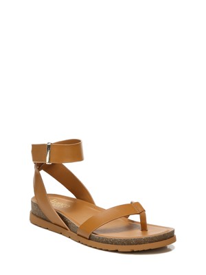 Женские коричневые стринги FRANCO SARTO Comfort Blanca, босоножки с круглым носком, 11 М