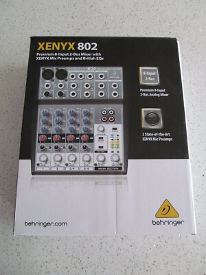 Mixer Mixing Board Behringer Xenyx 802. Buy it now for 90.0
