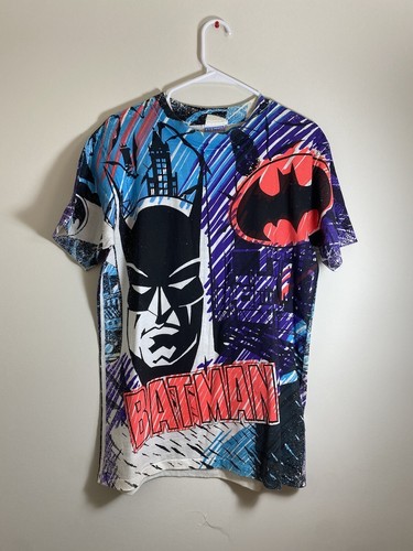 90s 年代 ビンテージ BATMAN バットマン DC COMICS Tシャツ Vintage 90s Batman AOP T Shirt Short Sleeve Mens M Single