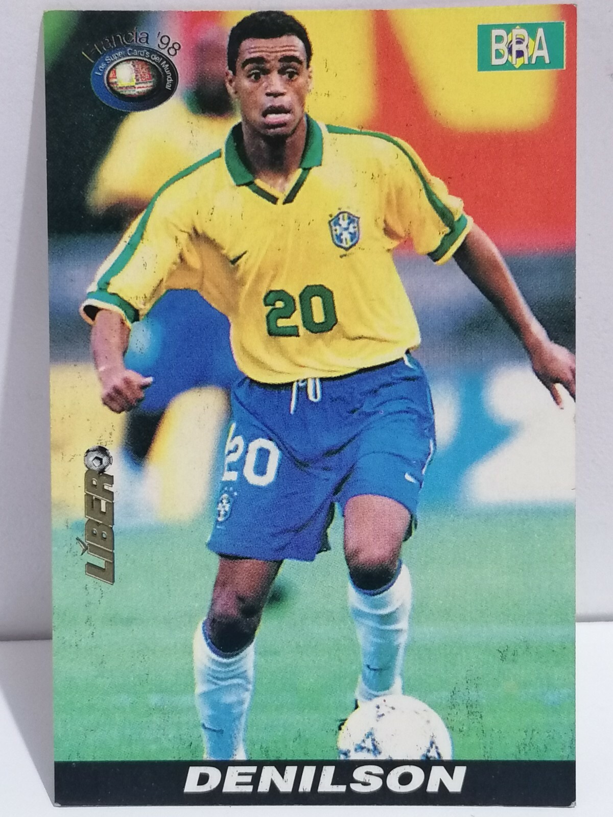 FRANCE 98 Card #33 DENILSON DE OLIVEIRA Brazil Team, 1998