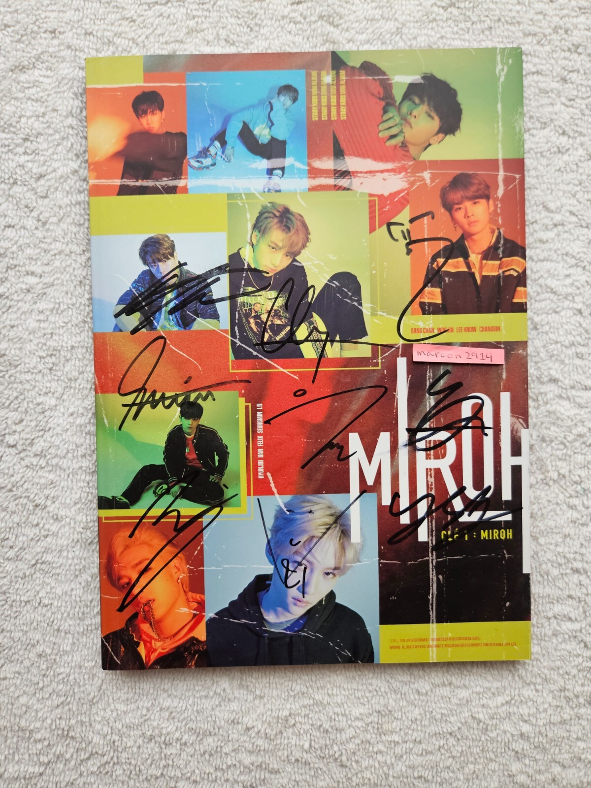 straykids MIROH ヒョンジン サイン アルバム STRAY KIDS [Cle 1:MIROH] Autographed Signed Promo Album