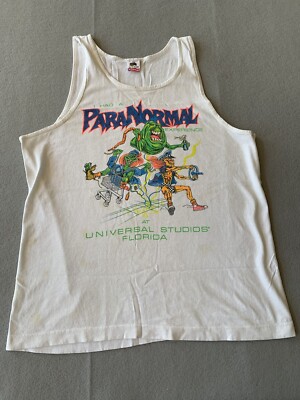 VTG 90s Ghostbusters Spooktacular Tank Top Universal Studios Florida. Rare HTF