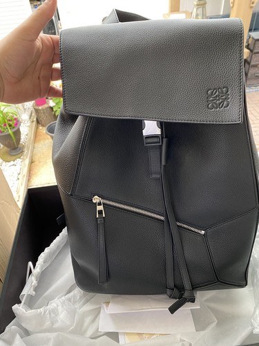 LOEWE Puzzle Backpack Leather Dark gray Black 324.12.Z54 LOEWE Puzzle Backpack Leather Dark gray Black 324.12.Z54