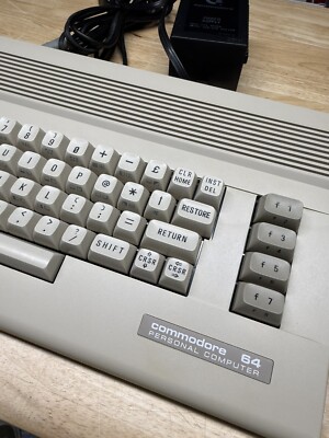 Commodore 64C Computer , with Power supply and joystick,  working, clean!