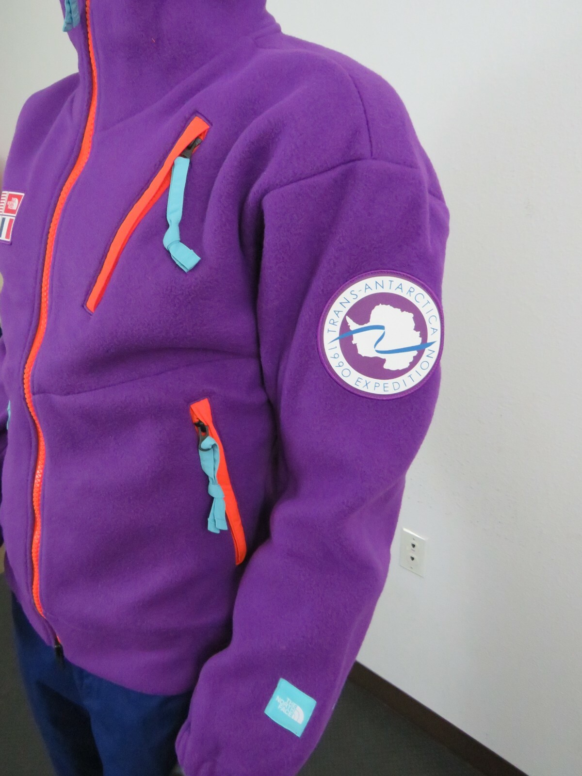 Pre-owned The North Face Mens  Tae Trans-antarctica 1990 Expedition Fleece Jacket - Purple