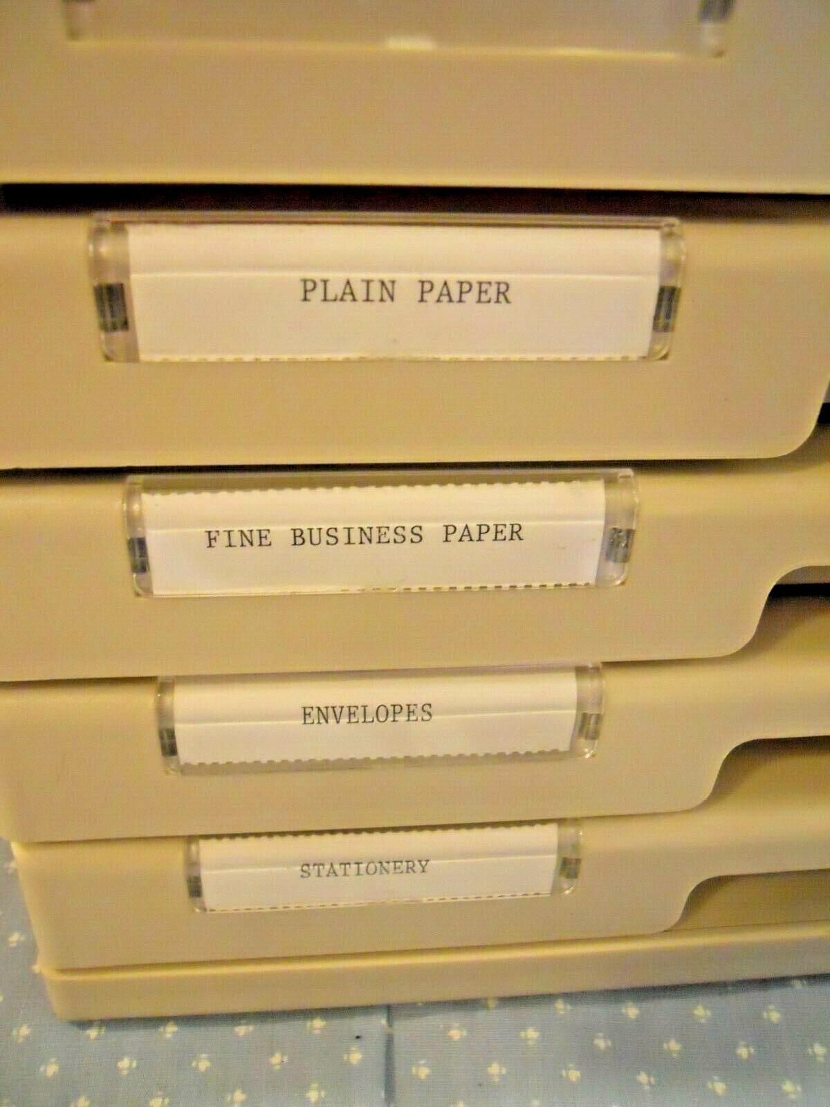 Swingline 5 Drawer Heavy Duty Plastic Desktop Flat File Cabinet Document Storage