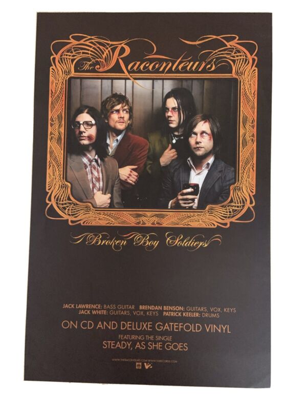 The Raconteurs “ Broken Boy Soldiers “ Promo Poster, Jack White
