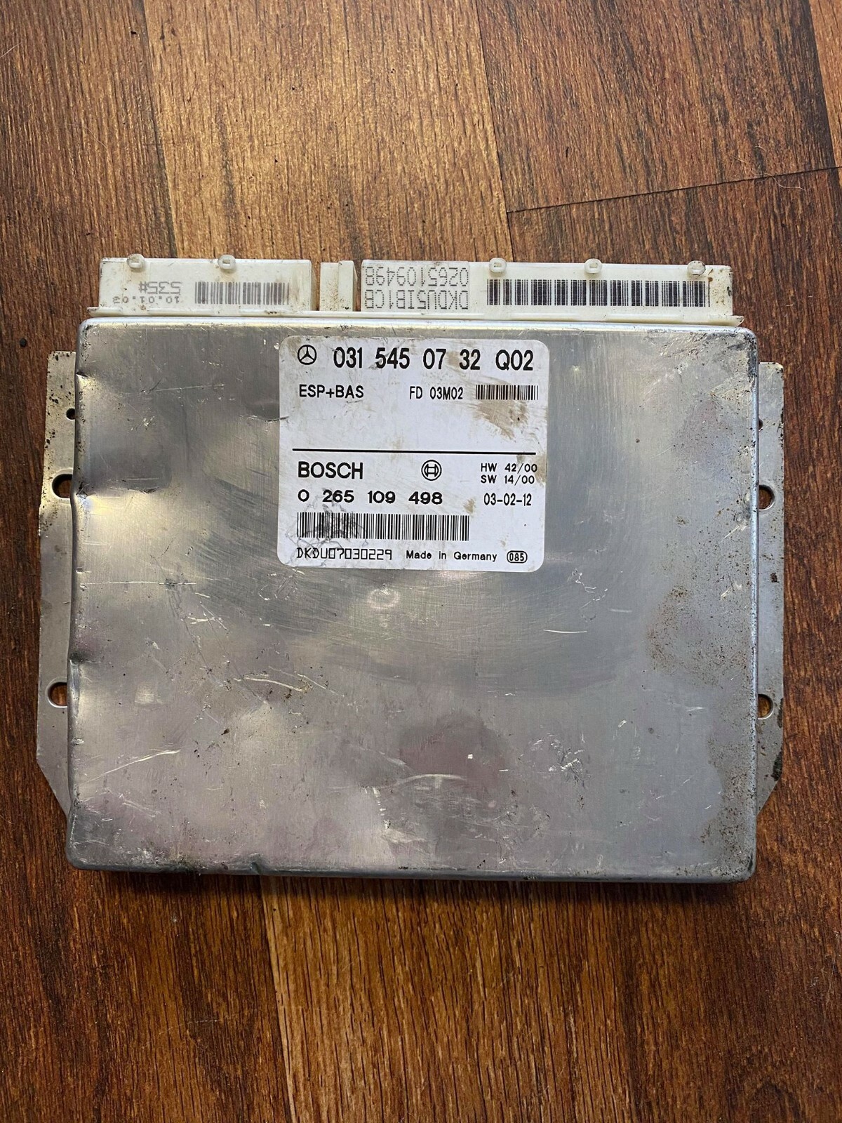 01 MERCEDES CLK320 ENGINE CONTROL MODULE 031 545 07 32 Q02