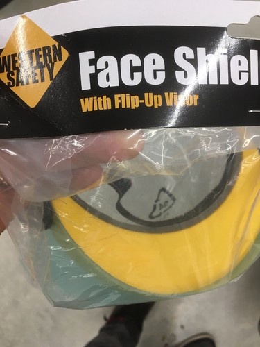 WESTERN SAFETY 62995 Face Shield with Flip-Up Visor eye protection clear [U4-3]