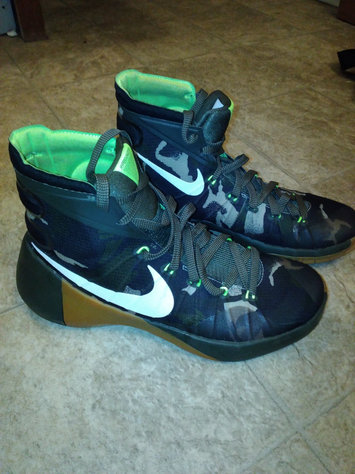 Nike Hyperdunk 2015 Premium Camo Shoes 749567-313 Men's Size