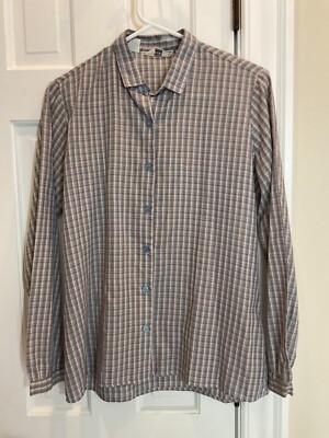 VINTAGE WHAT ELSE JUNIOR BLOUSE (13/14 ) PURPLE COTTON POLYESTER EUC