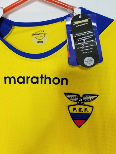 Marathon Men's Soccer Team Jersey Yellow & Blue Size XL Long Sleeve Goal Tender