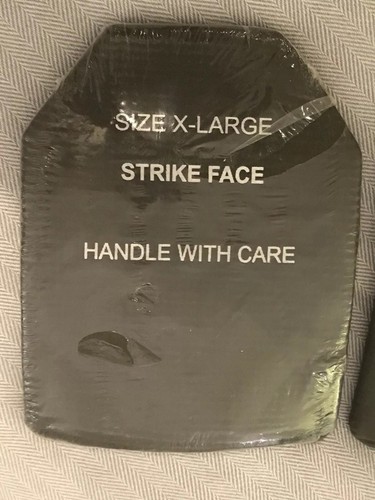 PLATE BODY ARMOR CERAMIC STRIKE FACE PLATES 12x14 XL