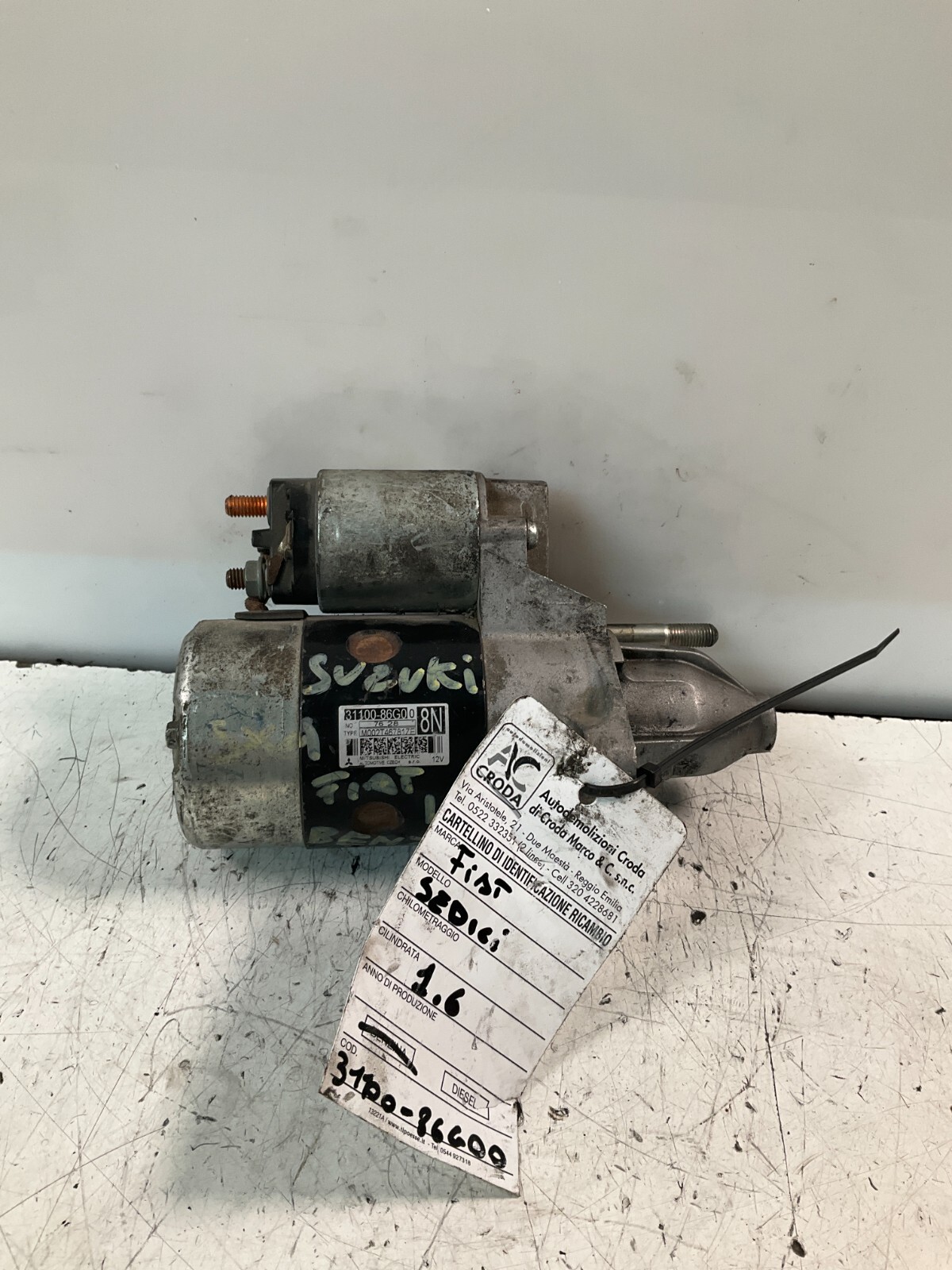 3110086G00 MOTORINO AVVIAMENTO MITSUBISHI SUZUKI WAGON R (MM) 1.3B 16V 94CV