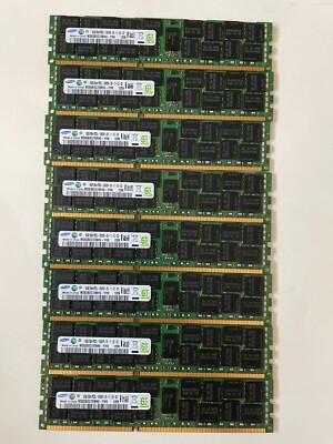 Samsung 128GB (16GBx8) 2Rx4 PC3-10600R DDR3 1333MHz ECC REG RDIMM Server Memory