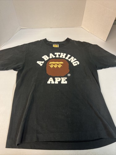 Bape 3 Head Tee Black Size M Used | eBay