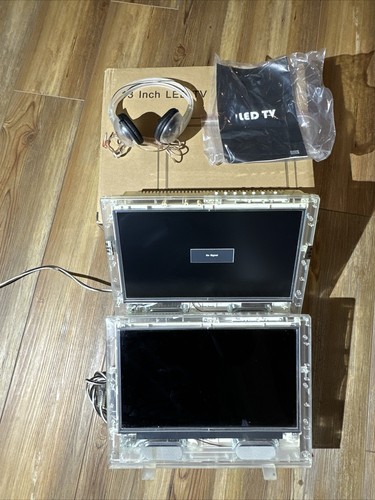 Clear Tech 13" LED Flat Screen TV Model CTTVLED13 Transparen