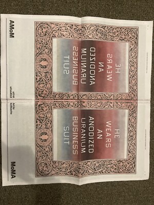 Ed Ruscha New York Times, limited edition MOMA newsprint