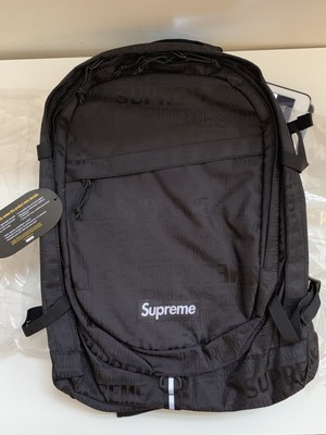supreme ss19 backpack black