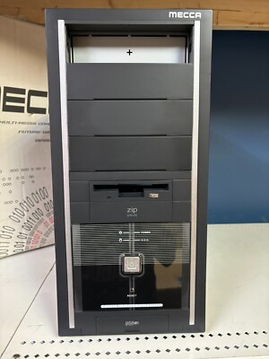 New Vintage Retro MECCA ATX Tower Computer PC Case Black with design