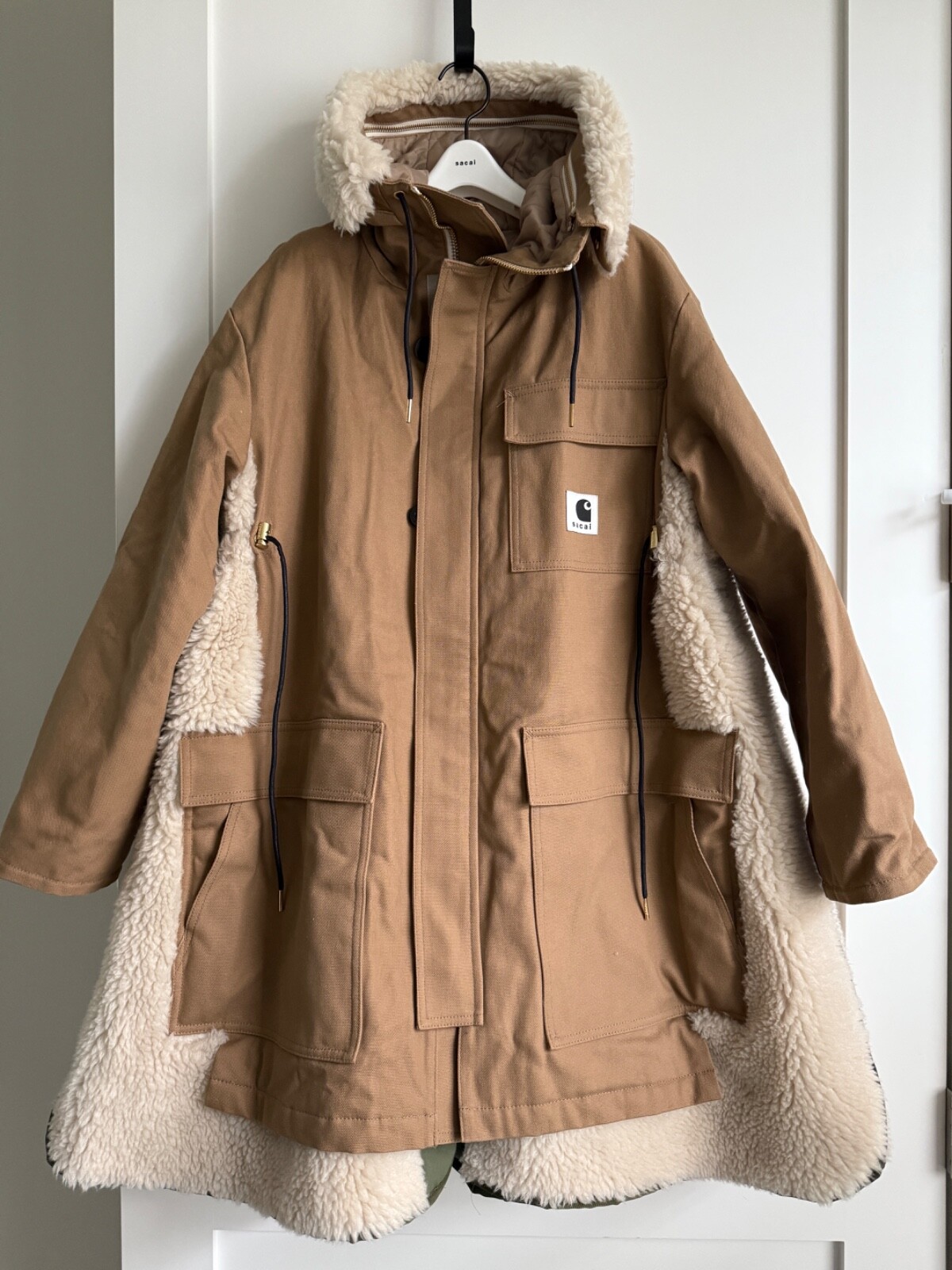 sacai carhartt WIP siberian メンズサイズ3 Sacai - Sacai X Carhartt WIP Men's Canvas Parka Siberian
