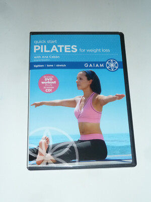 Quick Start Pilates for Weight Loss DVD & CD 2-Disc Set workout fit Ana Caban!