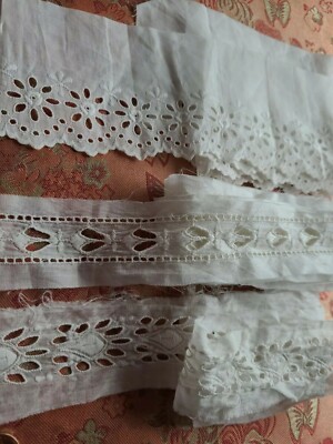 17cm Wired scallops border trim lace new 5 yards lot ivory lace trim faux silk quality wedding dress Sewing lace!