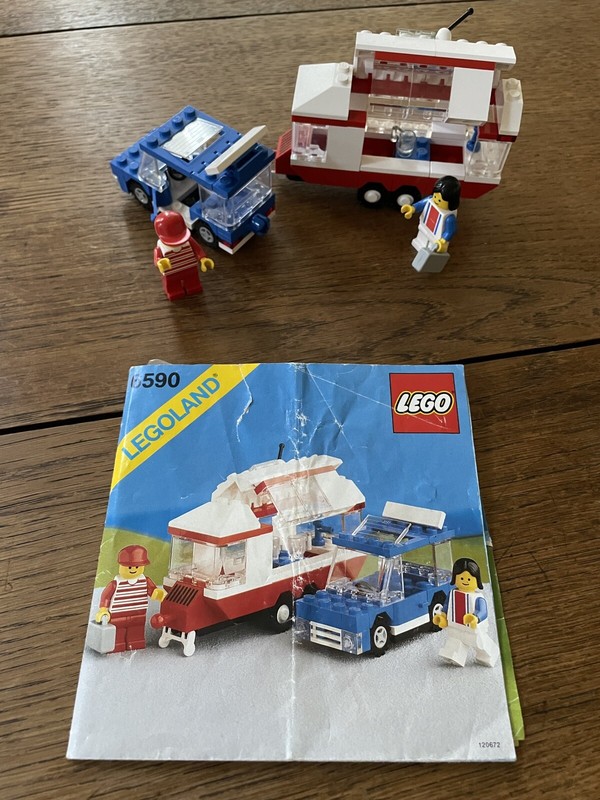 Vintage Lego Legoland Classic Town Traffic 6590 Vacation Camper /1988