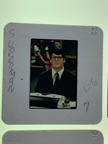 4 Superman Movie 35mm Photo Slides Christopher Reeve Vintage Lot #7