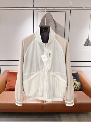 Brunello Cucinelli stand collar casual reversible jacket jacket