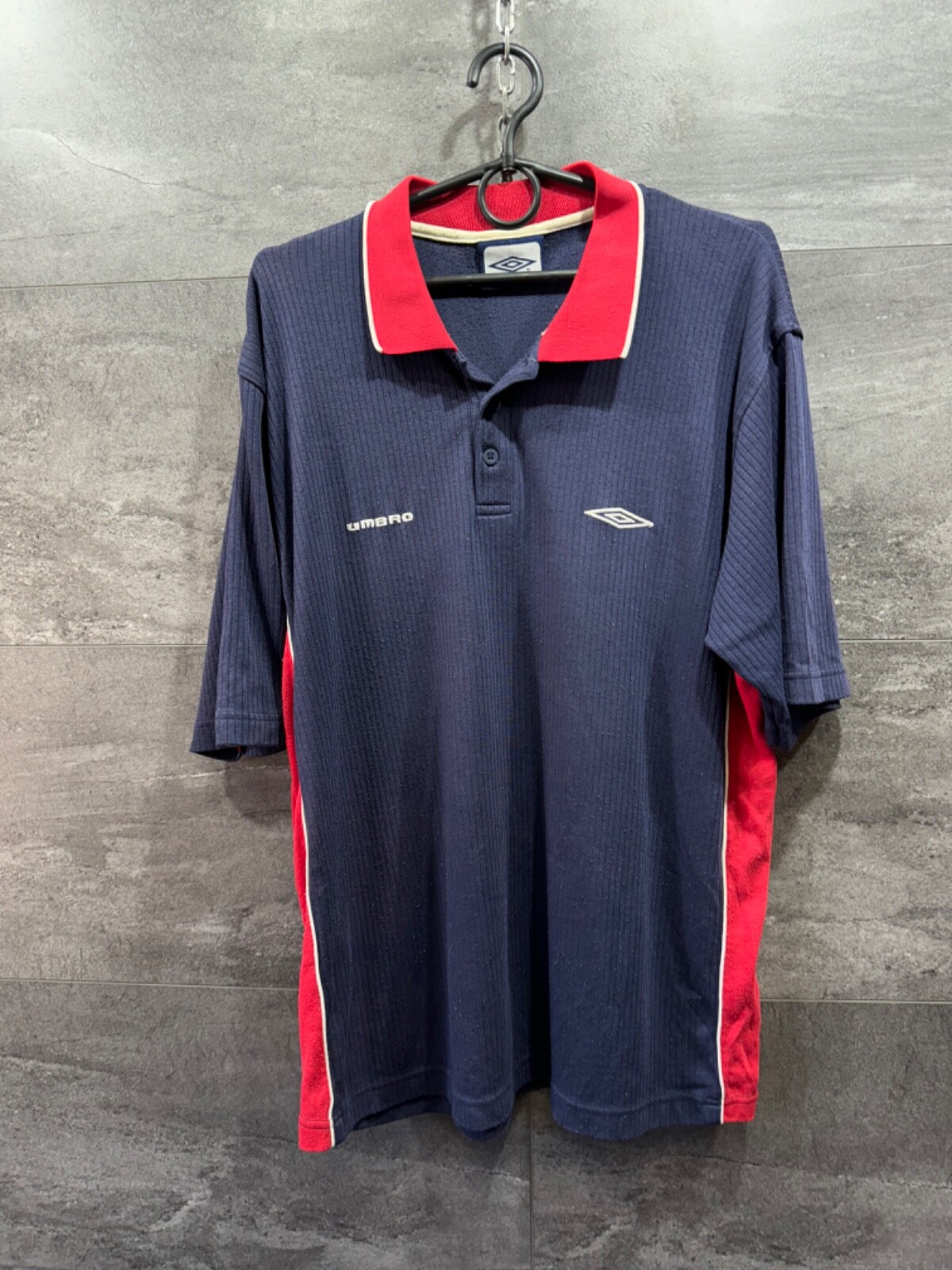 ウェア 1990s UMBRO Football Polo Shirt Vintage 90s Football Polo Shirt Umbro England National Team