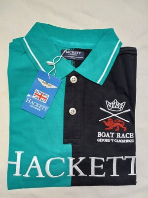 New Men's Hackett London Polo Shirt Multicolor Size S / M/ L / XL 