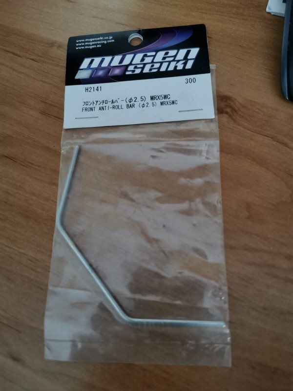 H2141   Barre Anti-Roulis Avant 2,5mm  Mugen Mrx6-Mrx6r-Mrx6x