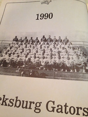 VICKSBURG GATORS MS high school Souvenir football program 1990-91 vtg Coke ad