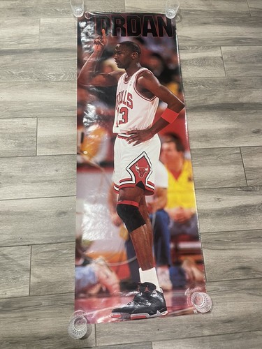1990　マイケルジョーダン　ドアサイズポスター　ラミネート加工１８８X６６cm 1990 マイケルジョーダン ドアサイズポスター ラミネート加工