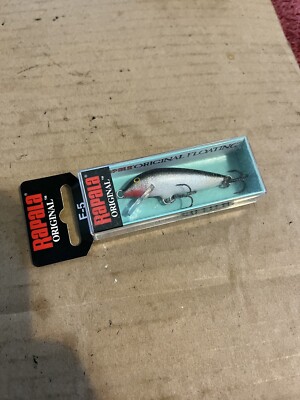RAPALA ORIGINAL FLOATER F-5, F05, SILVER, S, 2'', 1/16 oz, GREAT BALSA LURE