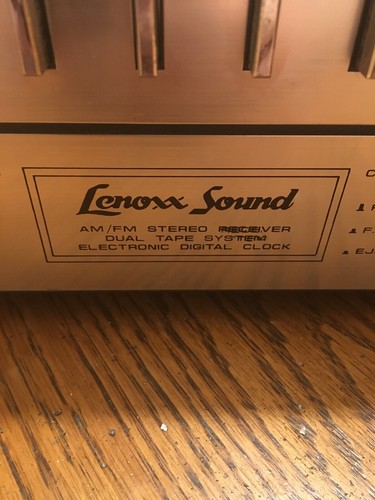 Lenoxx Sound AM/FM Stereo/Record Player/8 Track/Cassette Player/Clock