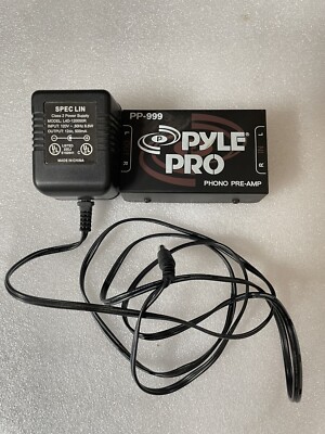 PYLE PRO Phono Pre-Amp Model PP-999 With Power Adapter, In Working Order