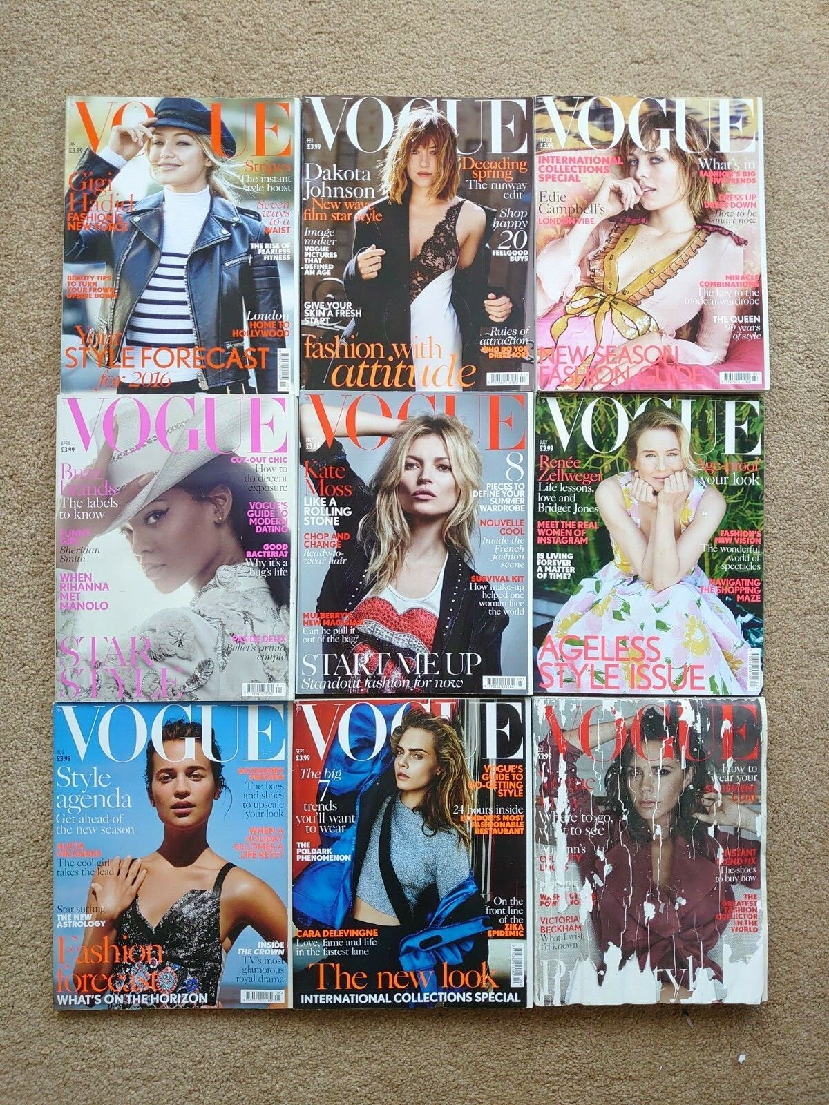 British VOGUE magazines 2016 issues | eBay
