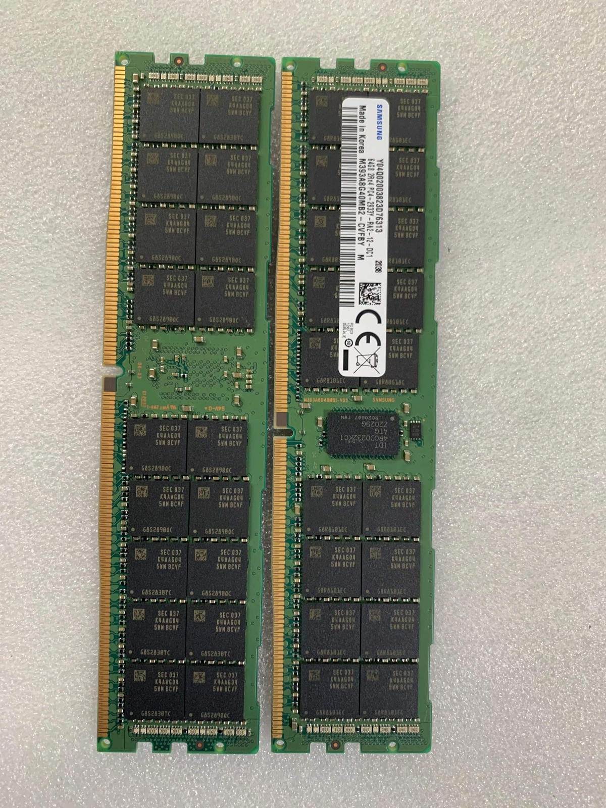 SAMSUNG 64GB 2Rx4 DDR4-2933MHz PC4-23400 ECC RAM Server