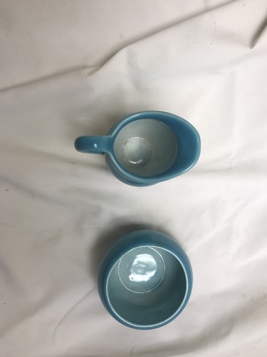 Rookwood pottery #547 Creamer and Sugar Pottery  Turquoise Gloss Glaze