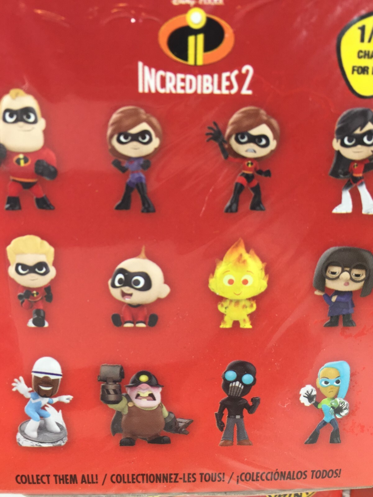 FUNKO MYSTERY MINIS DISNEY PIXAR INCREDIBLES 2 UNOPENED SET OF 4 BLIND BOXES NEW