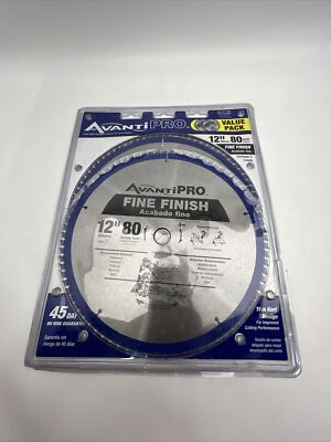 Miter Saw Blade Table Saw Blade 12 Inch 80 Tooth Fine Finish Thin Kerf 2 Pack