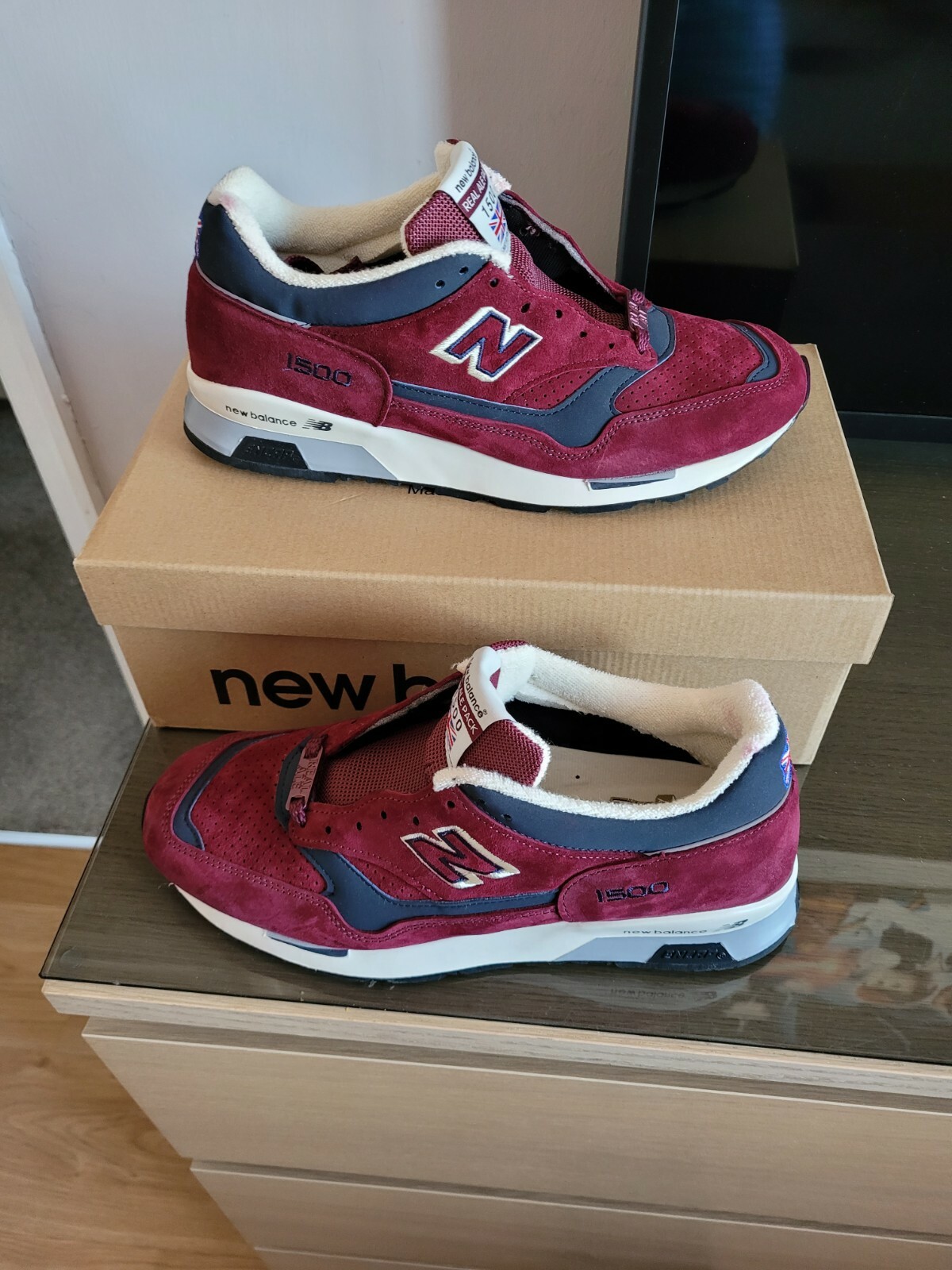 new balance m1500ab trainers in size uk 9 the cumbrian red