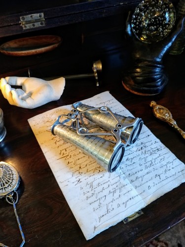 Early Six Lens Aitchison Collapsible Aluminium Binoculars c.1889