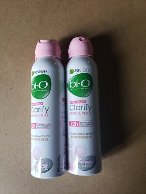  2 GARNIER BI-O CLARIFY 72H ANTITRANSPIRANTES PROTECION CONCHA NACAR 150ML SPRAY