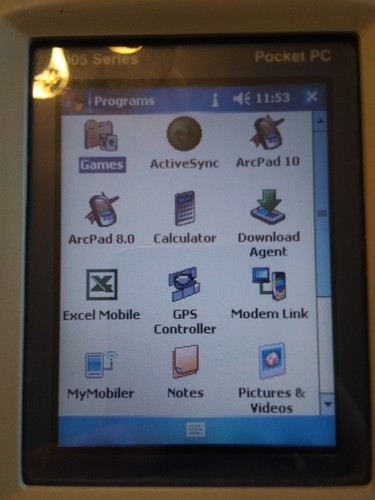 Trimble Geo XH GeoExplorer 2005 Series 60950-00 & base & charger with ArcPad 10