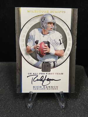 2017 Rich Gannon Pantheon Milestone Scripts ON CARD AUTO # 17/99 