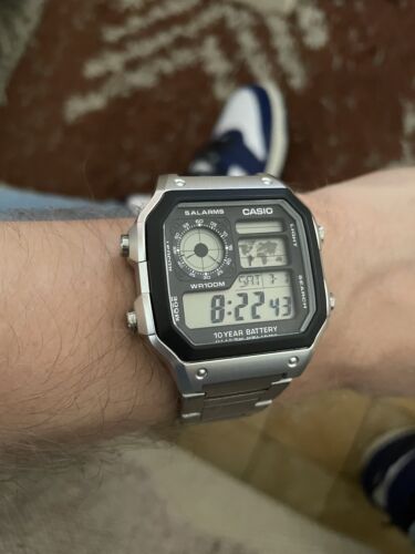 Casio Men's Quartz Multifunction Silver-Tone Bracelet 42mm Casio Men's Quartz Multifunction Silver-Tone Bracelet 42mm