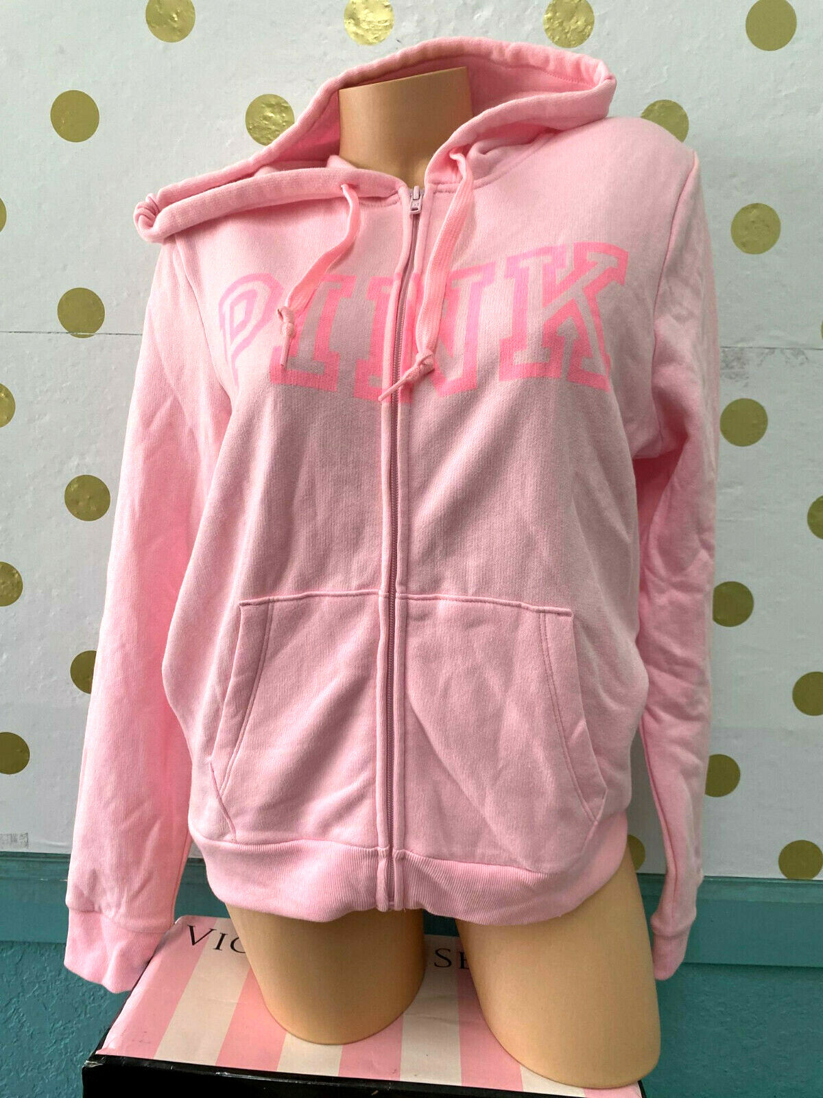 Victoria secret pink zip up hoodie shop